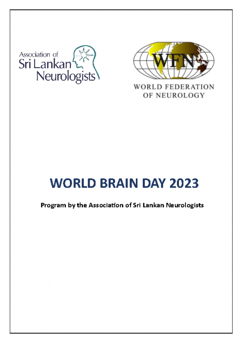 Association of Sri Lanken Neurologists World Brain Day 2023 Activities